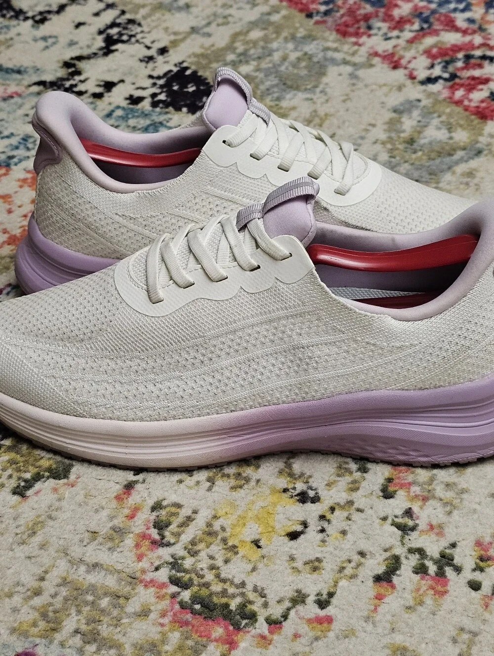 Orthofeet Nira Womens Size 10.5 XW Handsfree Athletic Walking Shoes Pink White